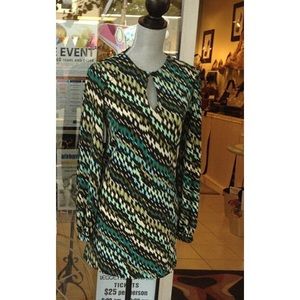 Nikki Poulos Mod Long Sleeve Mini Dress